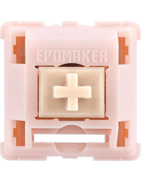 Interruptores Silenciosos EPOMAKER Nude Rosa 40gf 35 PCS Interruptores Silenciosos EPOMAKER Nude Rosa 40gf 35 PCS