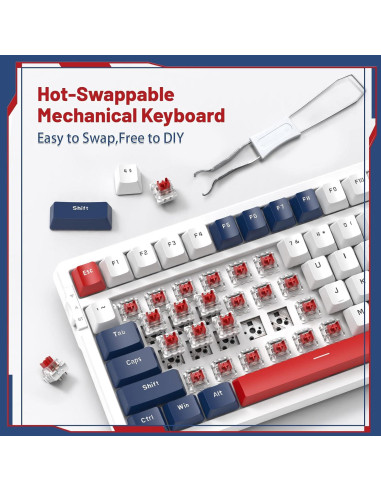 Teclado Mecánico Inalámbrico ATTACK SHARK K98 RGB 100 Teclas