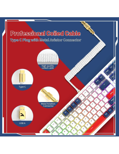 Teclado Mecánico Inalámbrico ATTACK SHARK K98 RGB 100 Teclas