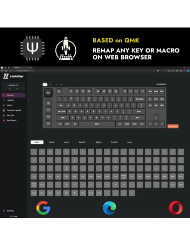 Teclado Mecánico Inalámbrico Lemokey L3 RGB Hot-Swappable