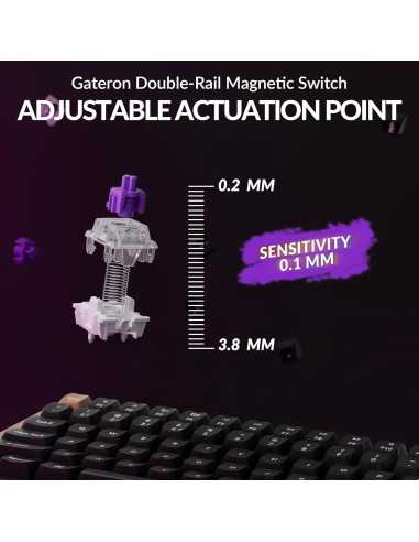 Teclado Inalámbrico RGB Keychron K4 HE 96% Gateron Magnético