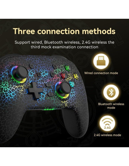 Controlador Inalámbrico Pro RALAN Negro para Nintendo Switch Controlador Inalámbrico Pro RALAN Negro para Nintendo Switch