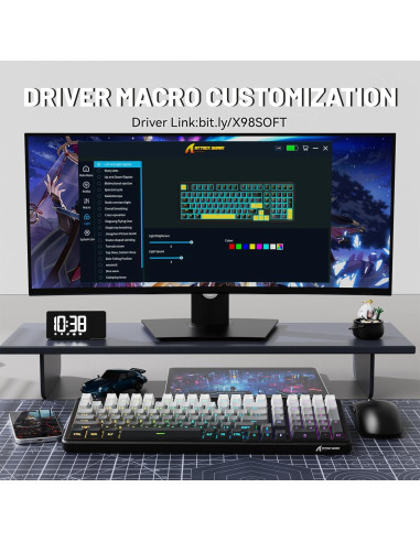 Teclado Mecánico Inalámbrico ATTACK SHARK X98 RGB 1.22kg