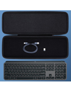Funda Dura Lebakort para Teclado Logitech MX Keys S - Grafito 2