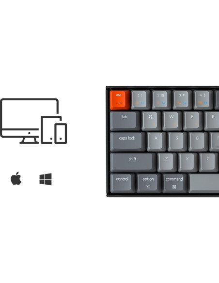 Teclado Mecánico Inalámbrico Keychron K6 65% RGB Brown Teclado Mecánico Inalámbrico Keychron K6 65% RGB Brown