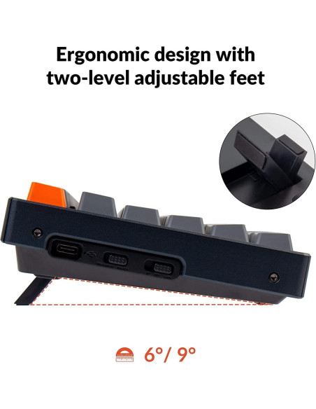 Teclado Mecánico Inalámbrico Keychron K10 RGB 104 Teclas Teclado Mecánico Inalámbrico Keychron K10 RGB 104 Teclas