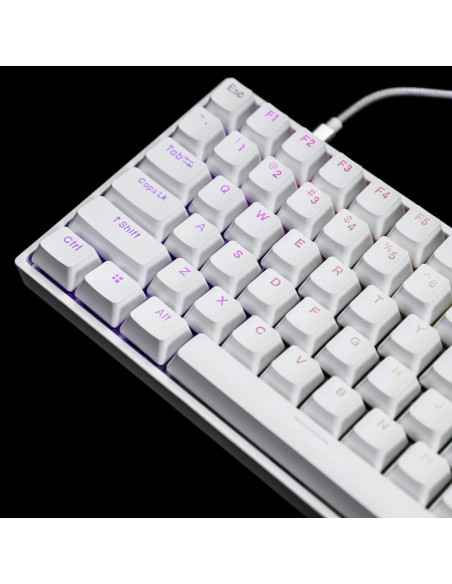 Conjunto de Teclas YMDK Doble Tiro 108 PBT Brillante Blanco 122 Conjunto de Teclas YMDK Doble Tiro 108 PBT Brillante Blanco 122