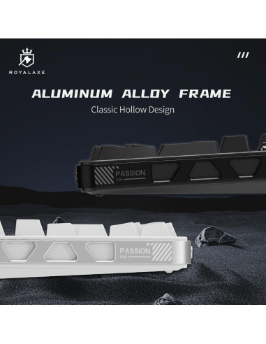 Teclado Mecánico Inalámbrico ROYALAXE D98 RGB PBT 4000mAh