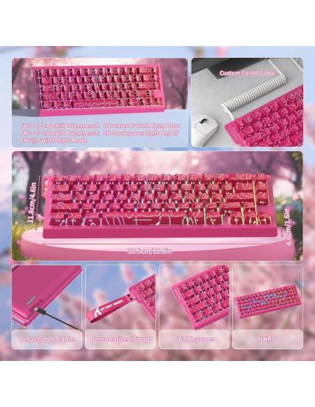 Teclado Gaming ATTACK SHARK X68 HE 60% RGB Magnético Rojo Teclado Gaming ATTACK SHARK X68 HE 60% RGB Magnético Rojo