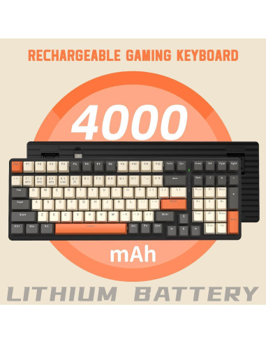 Teclado Mecánico Inalámbrico ATTACK SHARK RGB 100 Teclas