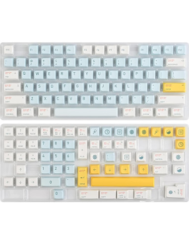 Keycaps PBT XDA Surmen 136 Teclas para Teclado Mecánico Cielo