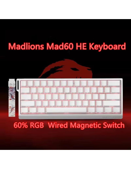 Teclado Gaming MADLIONS MAD60 HE RGB 61 Teclas Mecánico Teclado Gaming MADLIONS MAD60 HE RGB 61 Teclas Mecánico
