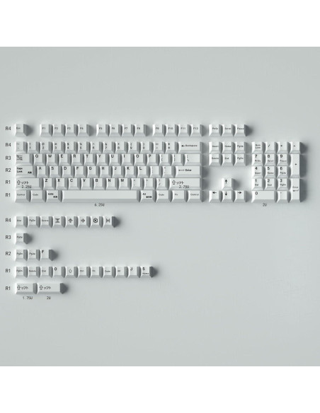 Keycaps PBT Gliging 135 Teclas DYE-Sub Minimalista Keycaps PBT Gliging 135 Teclas DYE-Sub Minimalista