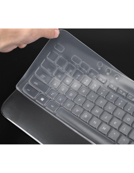 Cubierta de Teclado Logitech MK540 MK545 - Transparente, Silicona Cubierta de Teclado Logitech MK540 MK545 - Transparente, Silicona
