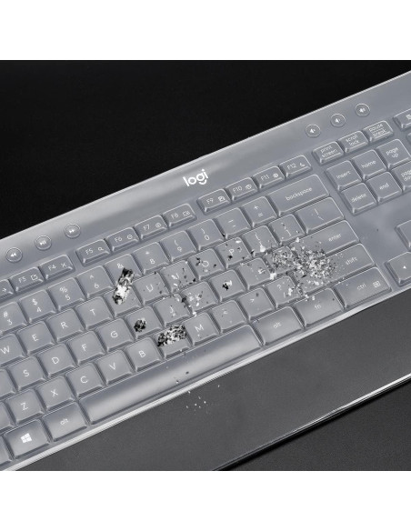 Cubierta de Teclado Logitech MK540 MK545 - Transparente, Silicona Cubierta de Teclado Logitech MK540 MK545 - Transparente, Silicona