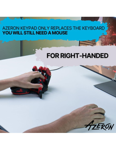 Teclado Gaming Azeron Cyborg Negro - Programable, Joystick y 29 Teclas