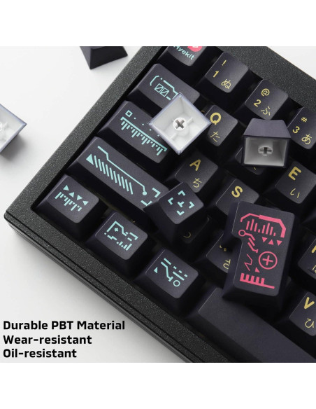 Teclado Mecánico HyKic 149 Teclas PBT Cherry Ergonomico Teclado Mecánico HyKic 149 Teclas PBT Cherry Ergonomico