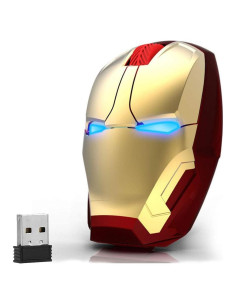 Ratón Inalámbrico Ergonómico Mikayoo Iron Man 2.4G Dorado