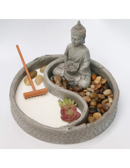 Kit Jardín Zen Mini Nature's Mark para Escritorio 15.24 cm Kit Jardín Zen Mini Nature's Mark para Escritorio 15.24 cm