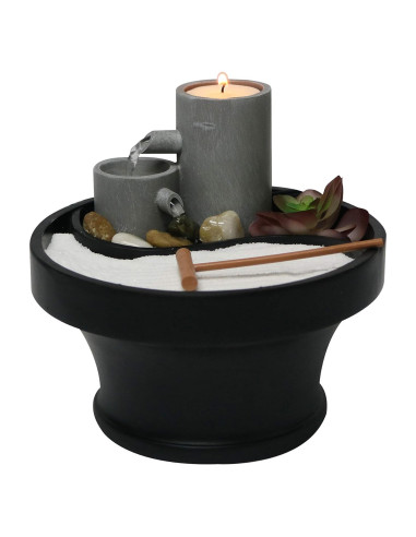 Fuente de Agua de Mesa Nature's Mark Jardín Zen 17.78 cm