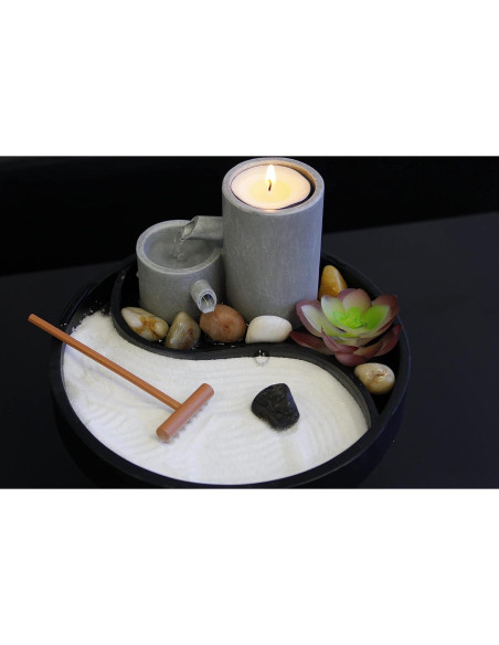 Fuente de Agua de Mesa Nature's Mark Jardín Zen 17.78 cm Fuente de Agua de Mesa Nature's Mark Jardín Zen 17.78 cm