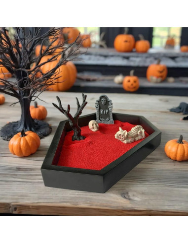 Jardín Zen en Ataúd WSHWXY para Escritorio 22.1x17.8 cm