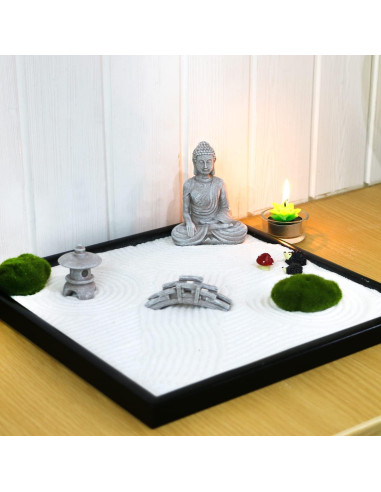 Accesorios de Jardín Zen Buda Miniatura - Decoración Terrario