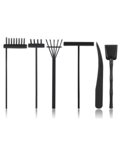 Kit de Mini Jardín Zen JJUNW - 6 Piezas Herramientas de Jardín