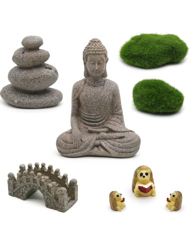Kit de Jardín Zen de Meditación BangBangDa - 8 Accesorios