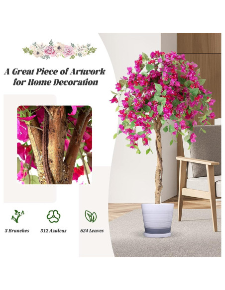 Árbol Artificial Bugambilia Safeplus 135 cm con Maceta Árbol Artificial Bugambilia Safeplus 135 cm con Maceta