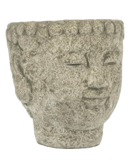Maceta Buda de Cemento Yardwe 13x12 cm Decorativa Zen Maceta Buda de Cemento Yardwe 13x12 cm Decorativa Zen