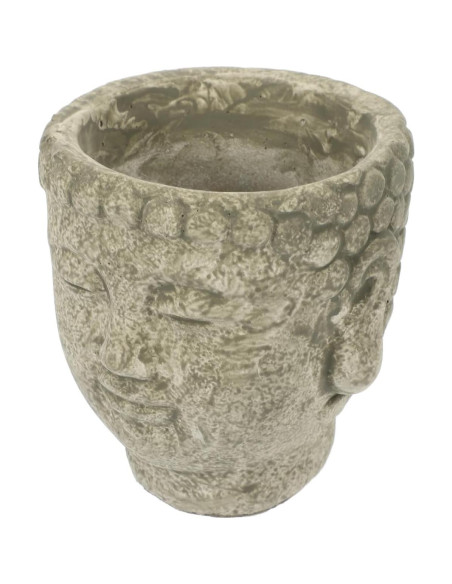 Maceta Buda de Cemento Yardwe 13x12 cm Decorativa Zen Maceta Buda de Cemento Yardwe 13x12 cm Decorativa Zen