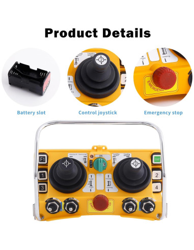 Control Remoto Inalámbrico Industrial F24-60 para Grúa Torre