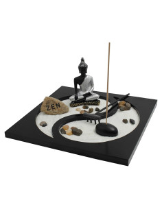 Jardín Zen Buda Royal Brands con Rastrillo y Rocas 22.86cm
