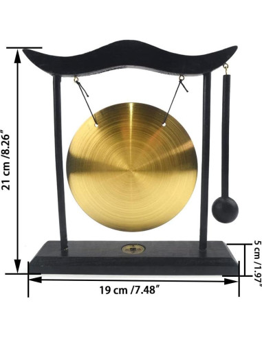 Gong de Bronce Hooshing 19 cm Decoración Zen para Hogar