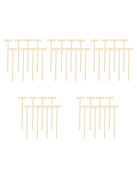 Kit de 40 Mini Rastrillos de Jardín Zen EXCEART - Beige Kit de 40 Mini Rastrillos de Jardín Zen EXCEART - Beige