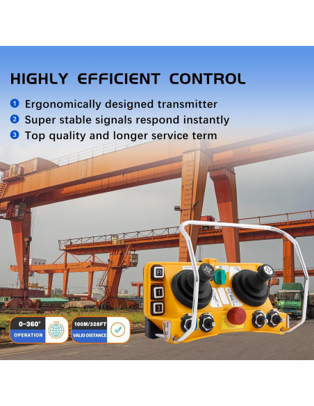 Control Remoto Inalámbrico Industrial F24-60 para Grúa Torre Control Remoto Inalámbrico Industrial F24-60 para Grúa Torre