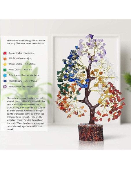 Árbol de la Vida YATSKIA 25-30 cm 7 Chakras Cristales Sanadores Árbol de la Vida YATSKIA 25-30 cm 7 Chakras Cristales Sanadores