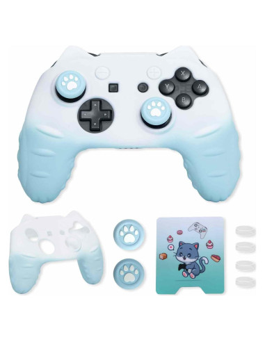 Funda de Silicona para Controlador Pro Nintendo Switch - NANANINO Azul