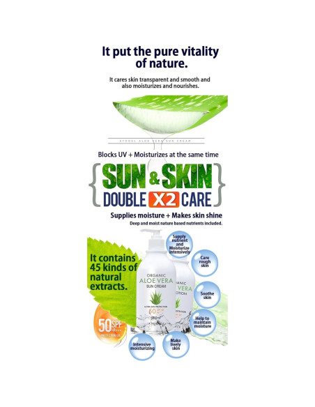 Protector Solar Ayodele Aloe Vera SPF50+ PA+++ 478ml Protector Solar Ayodele Aloe Vera SPF50+ PA+++ 478ml