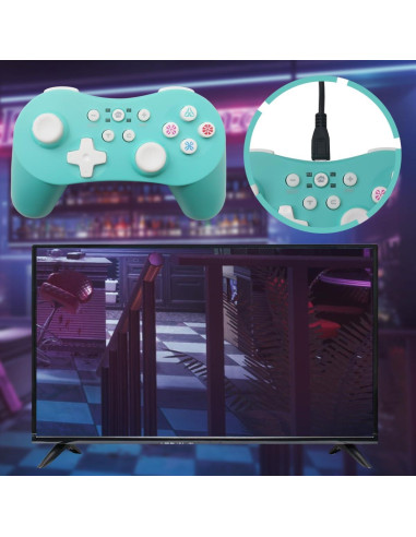 Controlador Inalámbrico Pro para Nintendo Switch Verde 400mAh