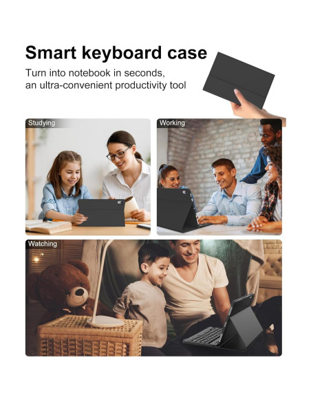 Funda Teclado Bluetooth AMOUOGOEY para iPad Mini 7/6 8.3" Funda Teclado Bluetooth AMOUOGOEY para iPad Mini 7/6 8.3"