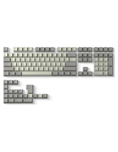 Teclas PBT Doubleshot Retro Gris XVX para Teclados Mecánicos