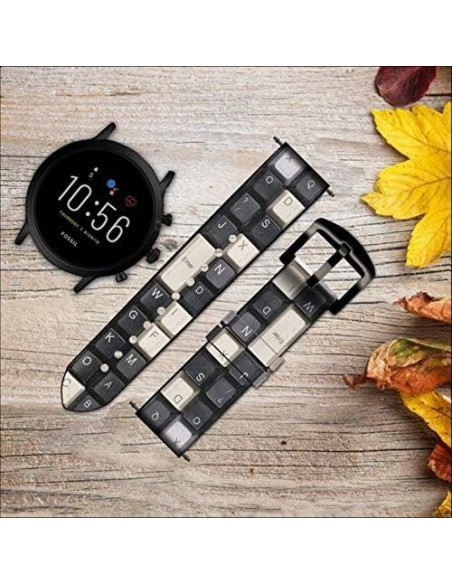 Correa de Reloj Inteligente de Cuero Fossil 18mm para Mujeres Correa de Reloj Inteligente de Cuero Fossil 18mm para Mujeres