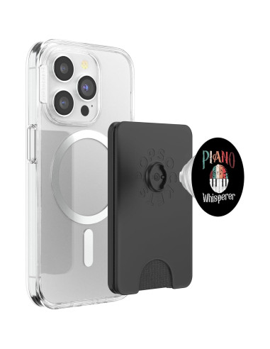 PopWallet Magnético PopSockets Negro para Profesor de Piano
