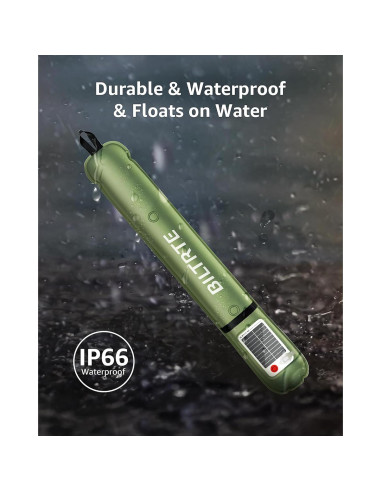 Lámpara Inflable Solar BILTRTE S60, 3 Modos, IP66, 2000mAh
