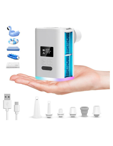 Bomba de aire eléctrica portátil ZOPOM 5000mAh para inflables