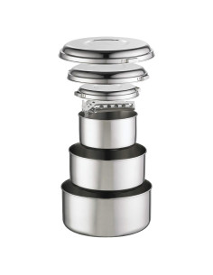 Juego de Ollas de Camping MSR Alpine 4 Acero Inoxidable 1-3L