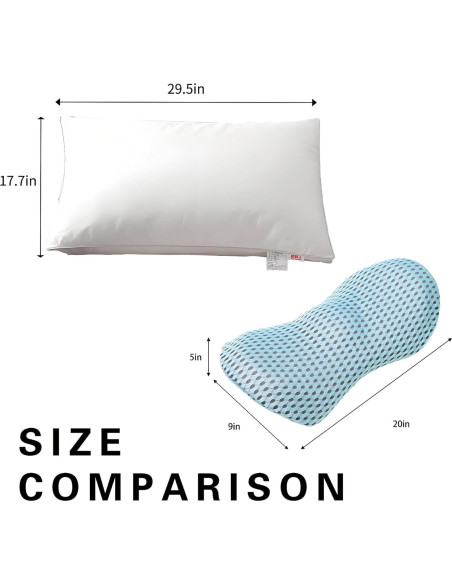Cojín Lumbar Ergonómico NJXMDR de Espuma Viscoelástica Azul Cojín Lumbar Ergonómico NJXMDR de Espuma Viscoelástica Azul