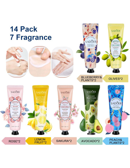 Set de Regalo Crema de Manos Hidratante 14 Piezas YUEONEWIN Set de Regalo Crema de Manos Hidratante 14 Piezas YUEONEWIN